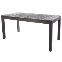 Gartentisch aus Akazien Holz  Finish grau / braun