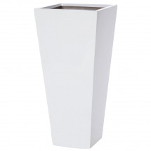 Pflanzgefäße Fiberglas Hochglanz weiß