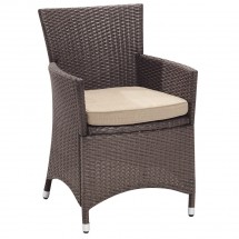 Polyrattan Stuhl mocca