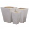 Pflanzkübel Keramik weiß vers. Gr
